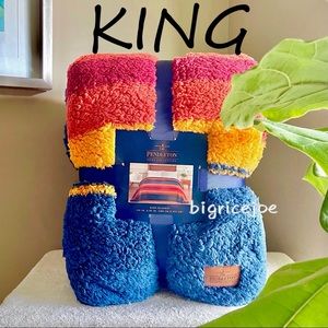 NEW Pendleton Grand Canyon Sherpa Blanket King
